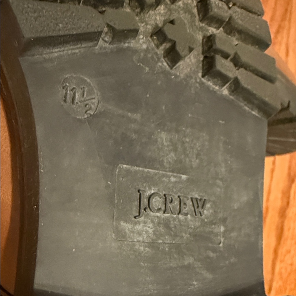 J. Crew Tan Leather Lace-Up Boots - Picture 8 of 8